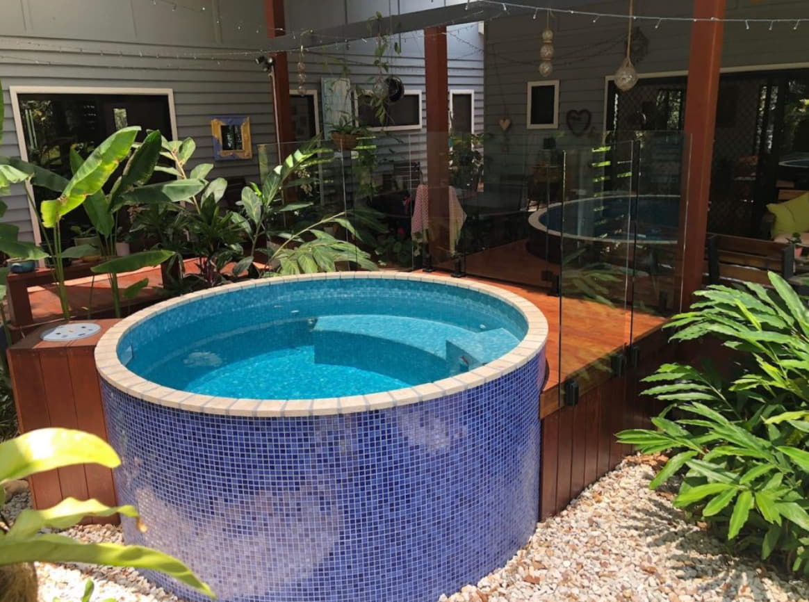 Concrete Plunge Pool on the Sunshine Coast